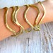 Flow Bangles Brass Set Of Six