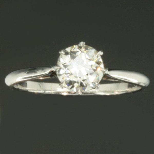 Platinum vintage Art Deco engagement ring