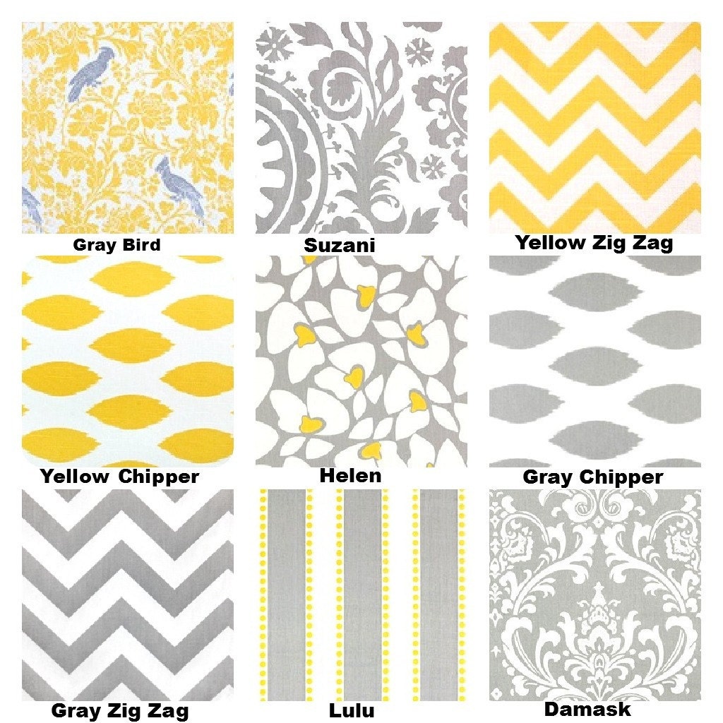 Throw Pillow Decorative Pillows Accent Pillows Cushion Covers Gray Yellow White - Mix & Match Set of Two 20 x 20