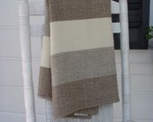 Available to ship Friday, January 10, 2014 Merino Wool Blanket Hand Woven by Dianne Nordt