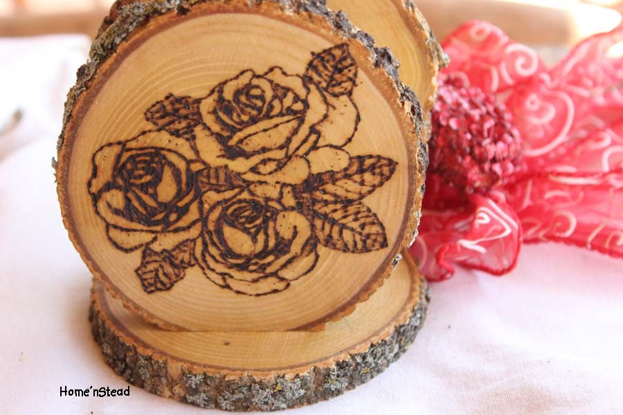 Napkin Holder Rustic Wedding Table Decor Roses Centerpiece Mother's Day Gift