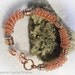 Copper Coiled Wire Bracelet Bangle Size 6 1/2 inches