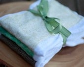 Vintage Inspired Baby Burp Cloth, set of 3