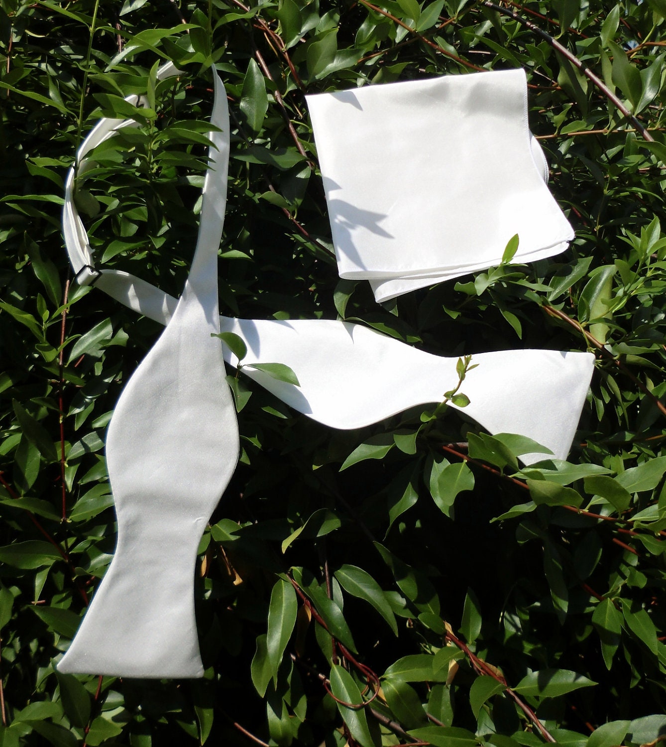 Black Tie, White Tie -- Silk Bowties with Matching Pocket Squares for Formal Occasions, Groomsmen, Prom - Custom, Freestyle