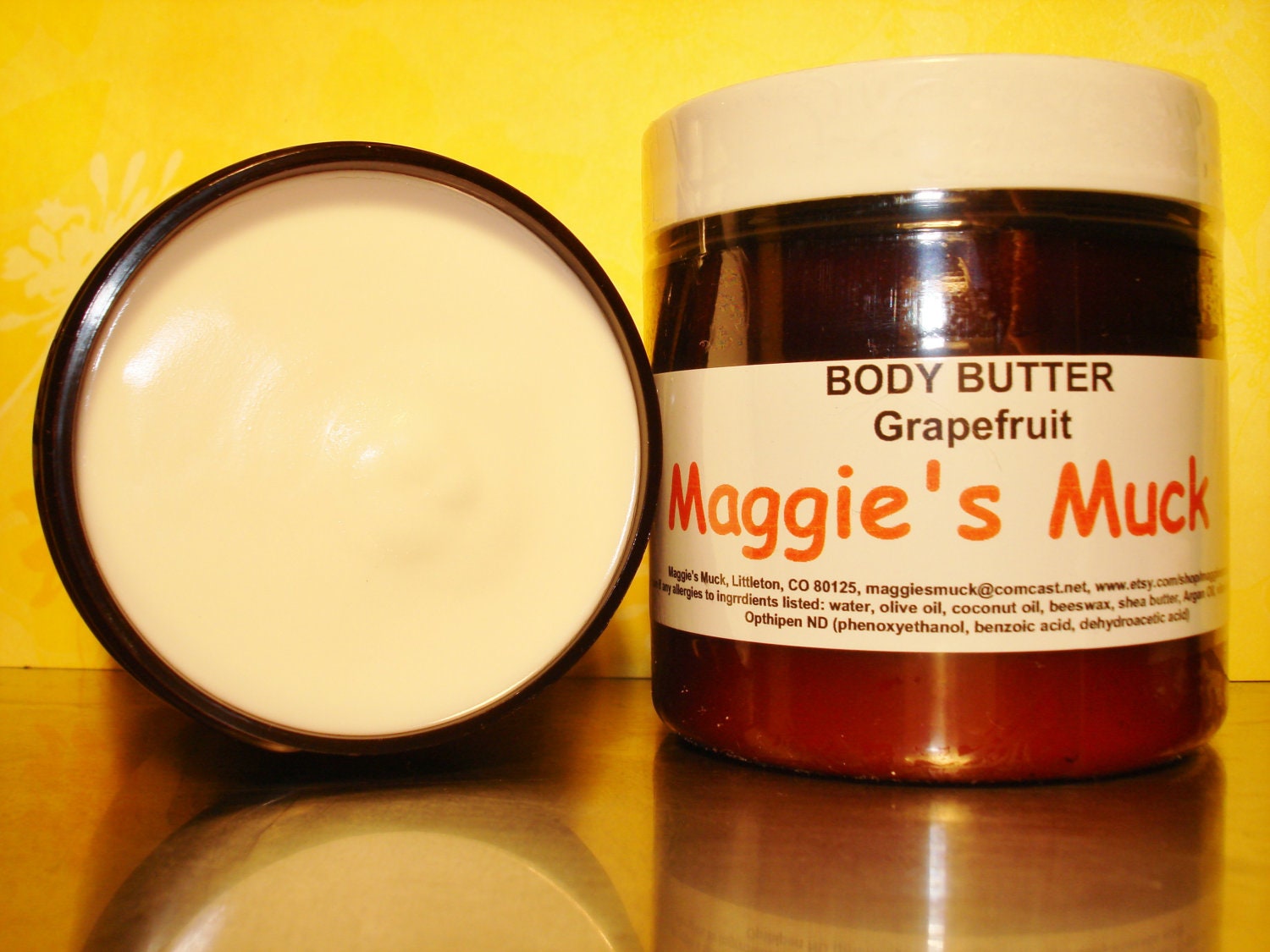 Grapefruit Body Butter with Argan Oil 4oz.