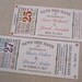 Vintage Ticket - Save the Date