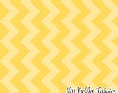 Riley Blake House Designer - CHEVRON COTTONS - Medium Chevron in Tone on Tone Yellow - 1/2 yard