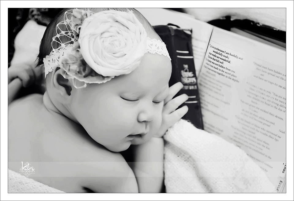 Ivory Flower Headband Vintage Inspired Newborn Photography Prop