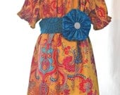 Marigold Peasant Dress