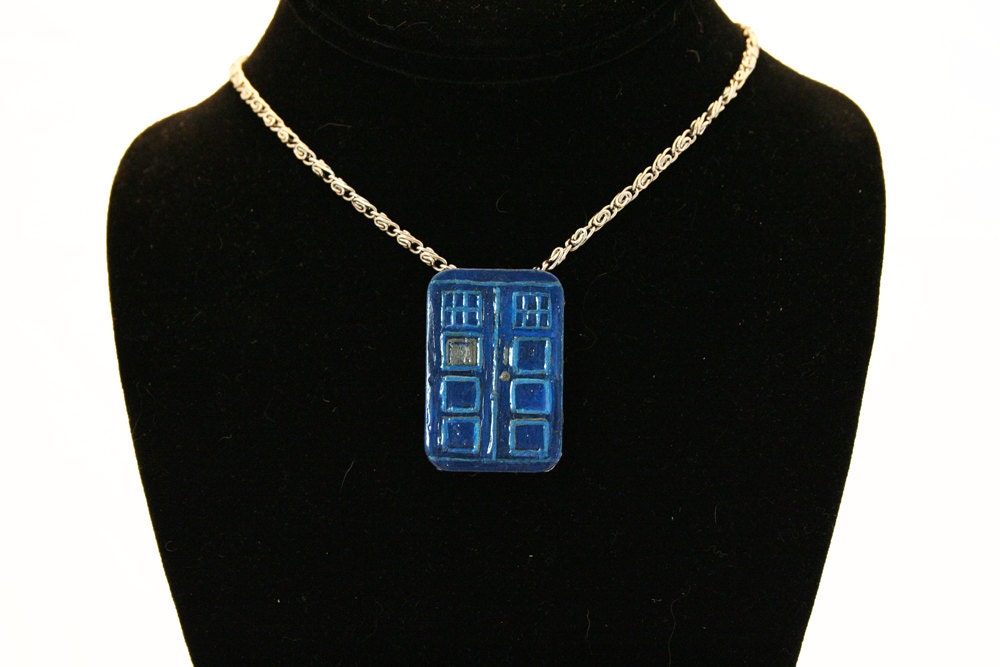 Blue Box Pin Pendant