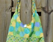 Mum Print Large Hobo Style Handbag/Diaper Bag/Gym Bag