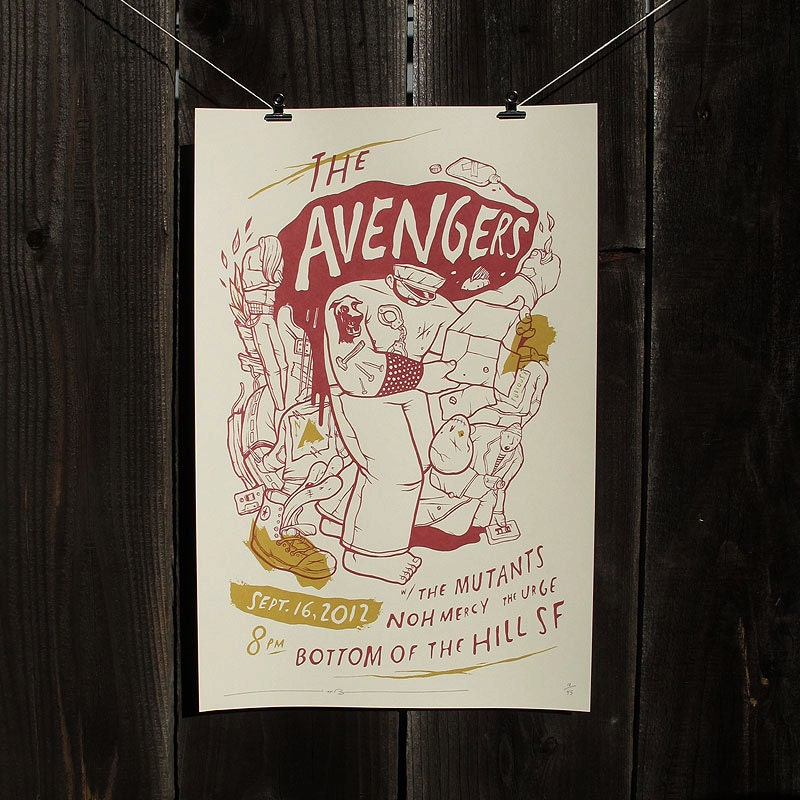 Avengers 2012 Reunion Show, w/ The Mutants, Noh Mercy, and The Urge. Bottom of the Hill, SF
