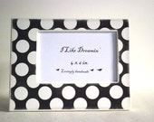 4 x 6 Picture Frame - Brown Polka Dots Picture Frame