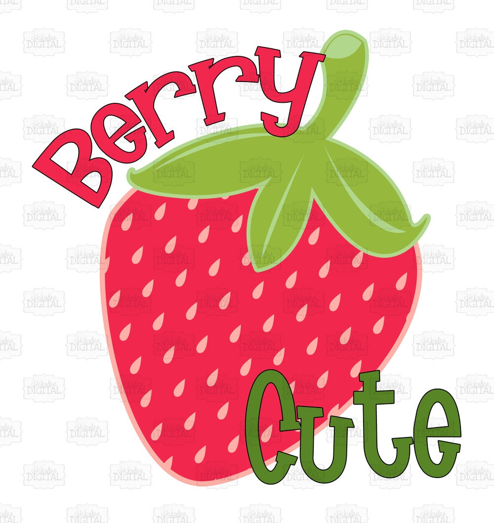 cute strawberry clipart - photo #21