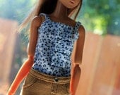 Khaki Skirt and Tank for Momoko & Other 1:6 Scale Dolls