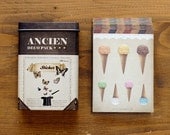 Retro E2 Ancien Deco Paper Stickers in Tin Case (50 sheets)