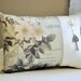 Paris floral pillow