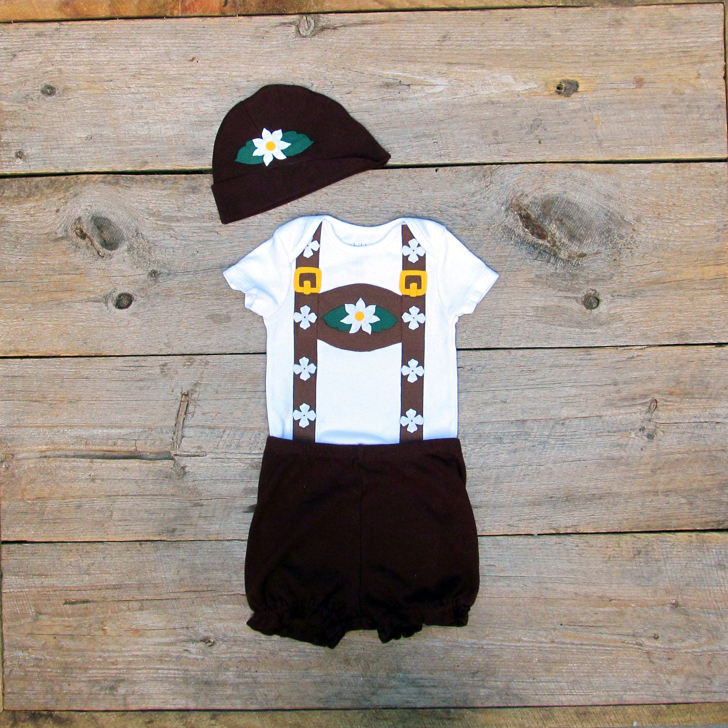 Toddler Lederhosen Childrens Costume / Oktoberfest Baby Halloween Costume