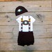 Toddler Lederhosen Childrens Costume / Oktoberfest Baby Halloween Costume