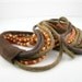 Scarf necklace loop scarf infinity scarf neck warmer knit necklace tricot brown olive orange snake print women fashion curationnation