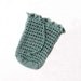 Spa Crochet Soap Saver Sack, Bag, Cotton Scrubbie, Drawstring Holder, Spruce Green Color, Zen Bath, For Men and Women