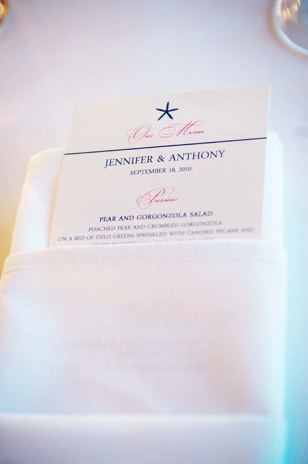 Menus- Custom Made