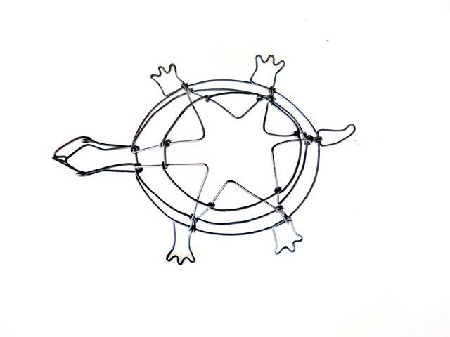 Turtle Wire Sculpture