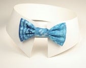 Blue Ocean Clip-On Bow Tie