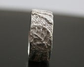 Lacey no 13 - sterling silver lace ring size 8 1/2 - OOAK