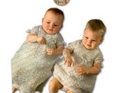 Vintage Lacy Christening Dress in Two Lengths - The Special Day - PrettyPatternsPlease