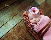 Baby Headband, Light Pink Newborn Headband, Great for Photo Prop