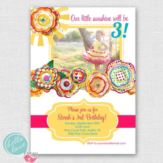 little sunshine printable birthday invitation Il_570xn