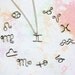 Astrological Sign Necklace- Any Zodiac Symbol Christmas or Birthday Gift under 15