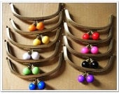 9pcs 5 inch anqtique bronze colorful bubble purse frames without sewing holes