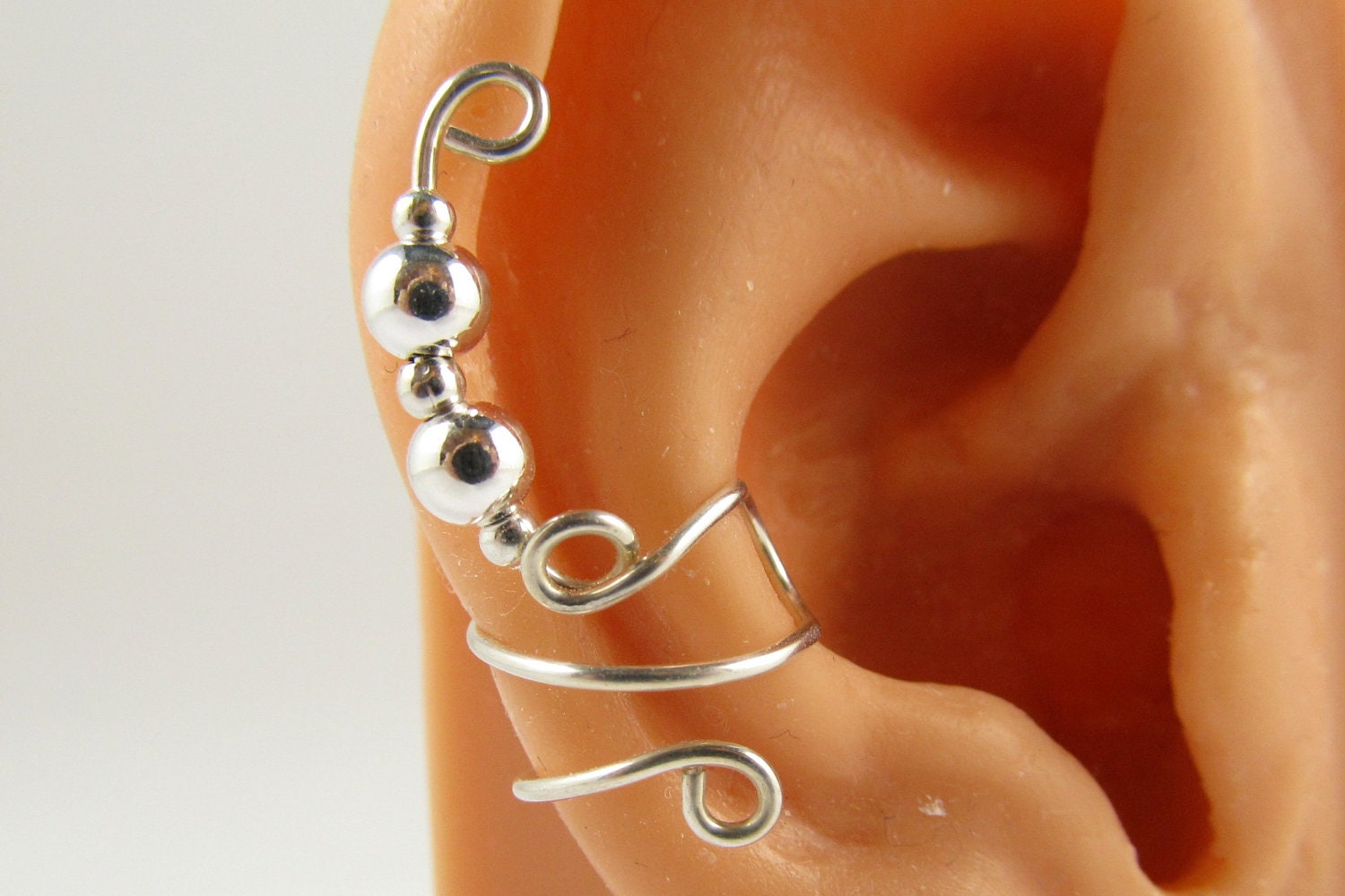 Sterling Ear Cuff Wrap Cartilage Non Pierced