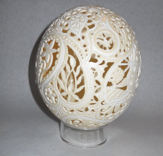 Paisley Ostrich Egg