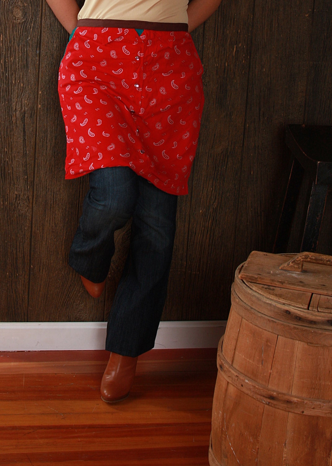Western cafe apron