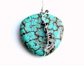 beaded pendant. earthy gemstone pendant. sterling wire wrapped charm. FREE domestic SHIPPING. unisex gift. zipper pull