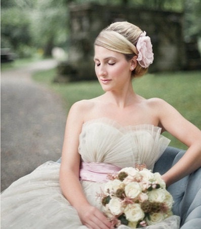 1950s Wedding Dress / Pink Dress / Dress / Dresses / Strapless / Bombshell / Pinup / Mad Men / Couture/ Fashion / Lace Wedding Dress / 0963
