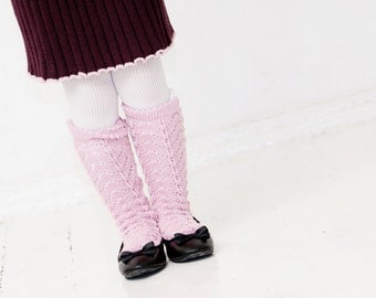 Boot socks, Knee high Girls lace wool socks, knit colorful leg warmers, eco friendly