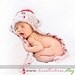 Angel Soft Sock Monkey Baby Hat 0-3 months
