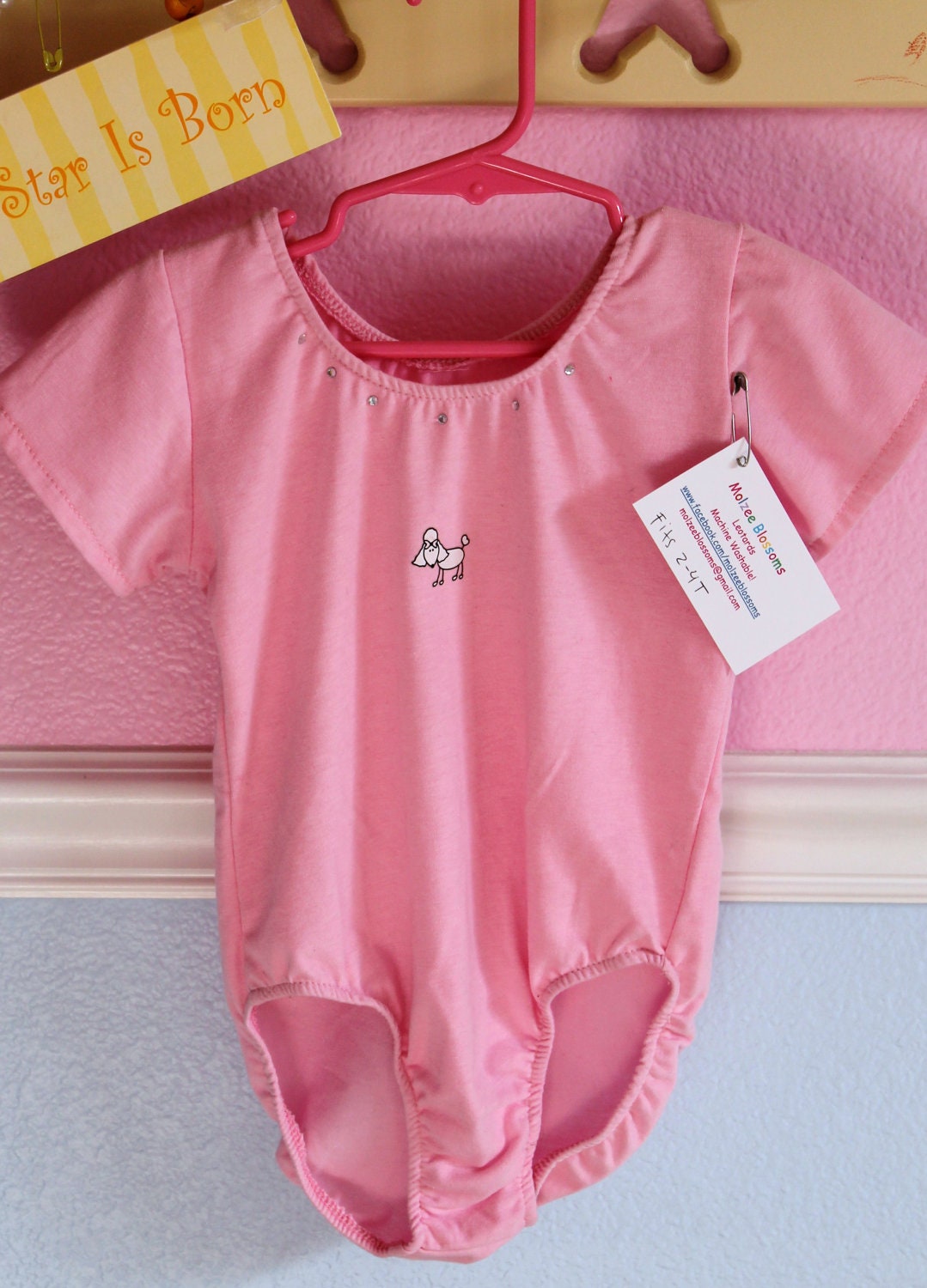 Precious Pink Puppy Leotard