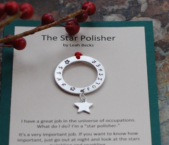 Teacher Christmas Ornament Ready To Ship Star By Mottolove