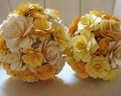 Paper  Flower  Wedding Bouquet  Rehearsal bouquet Toss Bouquet  Order yours 2 week Turnaround