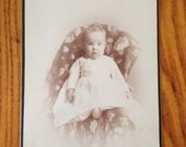 Cabinet Card Photo Antique Photograph Victorian Baby