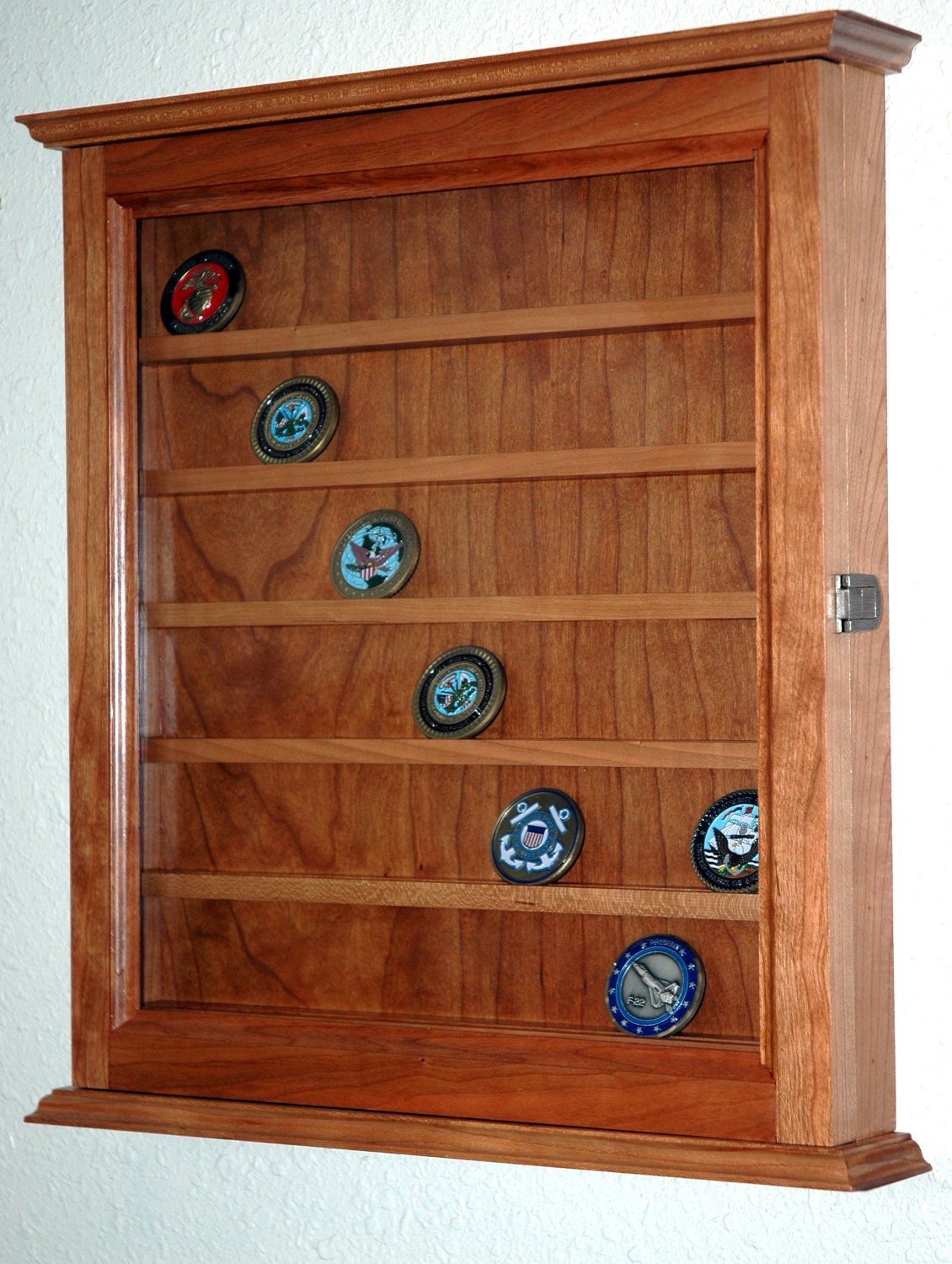 42 Challenge Coin Display Case by fwdisplay on Etsy