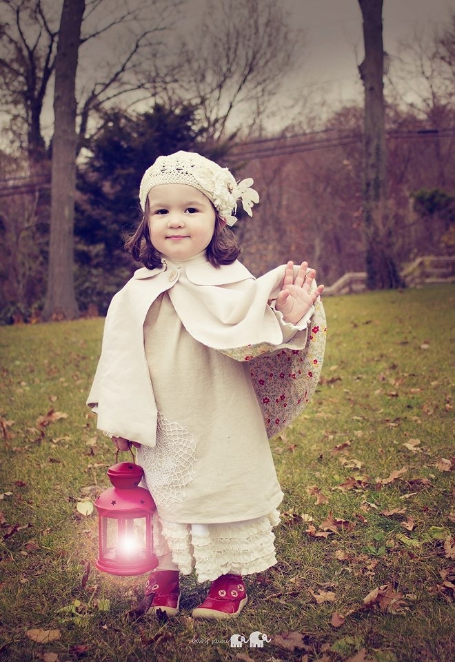 Girls Linen Cape