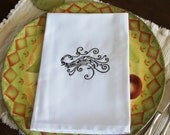 Dinner Napkins , Music's Soothing Swirls Bass Clef Custom Cloth Dinner Napkins Perfect for Gift Giving , Set of 2