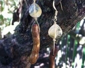 Citrine and Coral Earrings