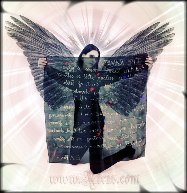 The Raven Silk Scarf
